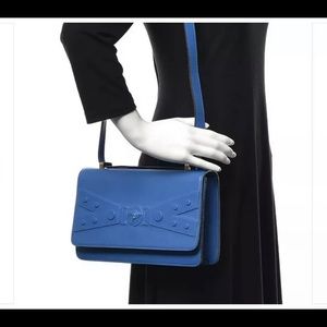 Versace Tribute Signature X  Blue Shoulder Bag